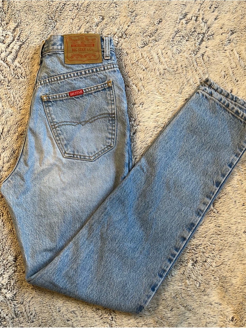 Big Star women  Light Blue Slim Straight Mom Jeans